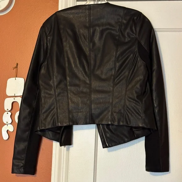 Blank NYC Record Breaker Collarless Faux Leather Moto Jacket - Picture 5 of 13
